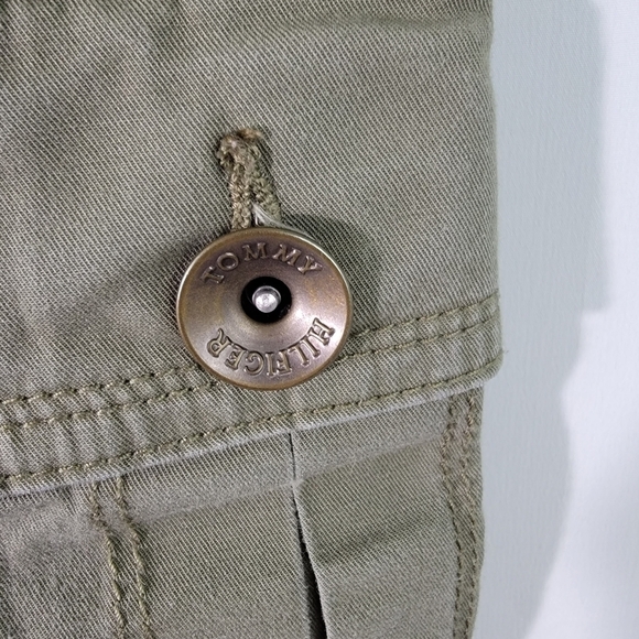 Tommy Hilfiger Women's Olive Green Elastic Waist Relaxed Cargo Pant Size 4 - Picture 4 of 12